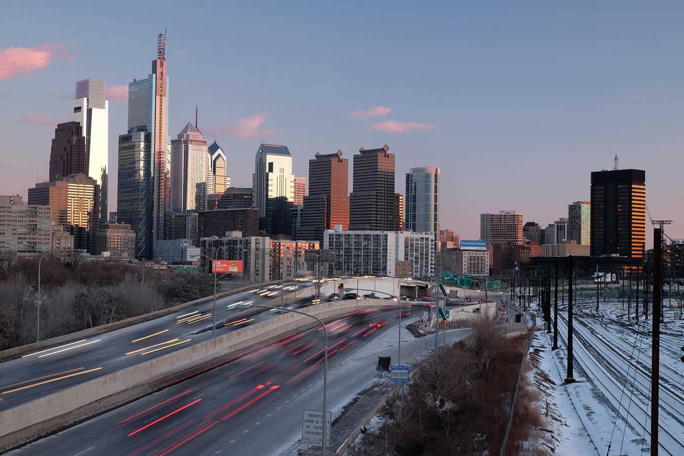 A cityscape of Philadelphia